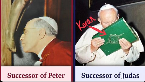 Successor of Peter vs. Successor of Judas #AntipopeJohnPaulII #NovusOrdoAntichurch