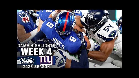 Seattle Seahawks vs. New York Giants | 2023 Week 4 Game Highlights
