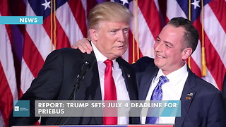 Report: Trump Sets July 4 Deadline For Priebus