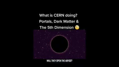 CERN is opening up a portal to another dimension TODAY