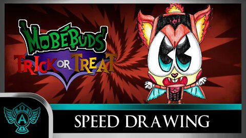 Speed Drawing: MobéBuds Trick or Treat - Zardivamp Y | A.T. Andrei Thomas 2022