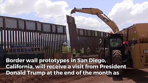 Trump Sending Clear Message About His Priorities with Trip to Visit Border Wall Prototypes