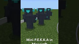 Mini P.E.K.K.A In Minecraft! #shorts