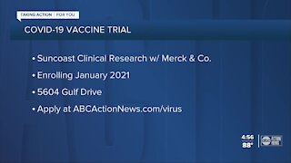 Tampa Bay COVID-19 patients can sign up for vaccine trial