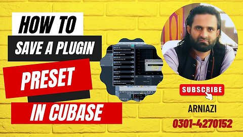 How to Save a Plugin Preset in Cubase Cubase 5 Tutorial With Arniazi