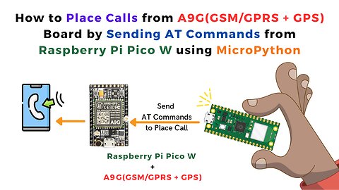 How to Place Calls from A9G Board by Sending AT Commands from Raspberry Pi Pico W using MicroPython