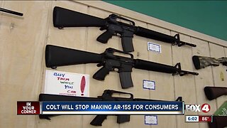 COLT gun maker halts production of AR-15 for civilians