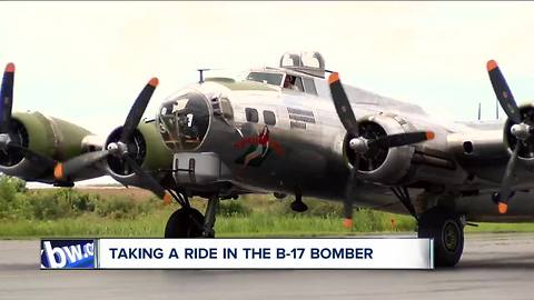 Taking a ride in the B-17 Bomber