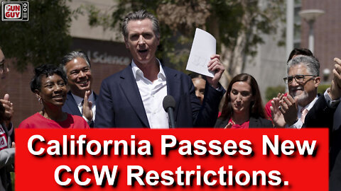 California Passes Sweeping Restrictions On Concealed Carry!