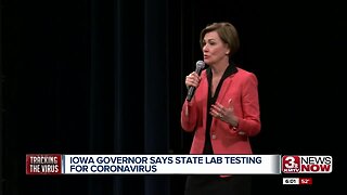 Iowa Gov. Kim Reynolds talks about state's coronavirus prep