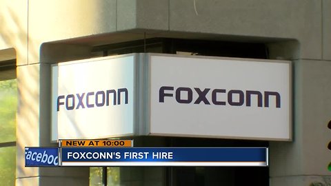 Foxconn makes first Wisconsin hire, looking to hire more