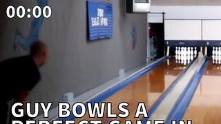 Guy Bowls A Perfect Game In Under 90 Seconds