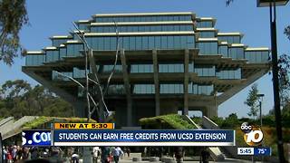 Free UCSD Extension credits for high schoolers