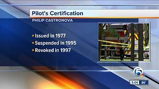 Lake Worth plane crash investigation: Pilot Philip Castronova not certified by FAA