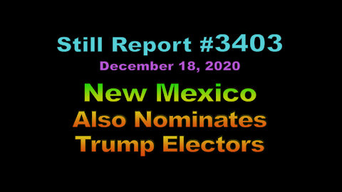 New Mexico Also Nominates Trump Electors, 3403