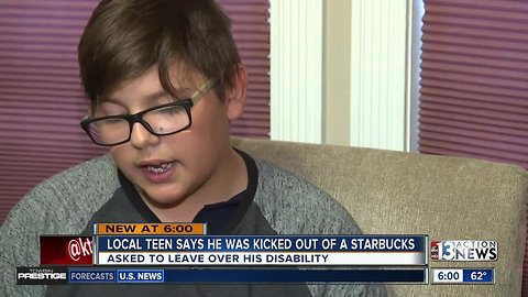 Family: Teen kicked out of Starbucks in Henderson because of disability