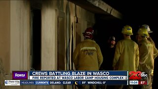 Kern County Fire crews battle blaze in Wasco