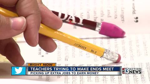 Clark County teachers say lack of pay leading some to take extra jobs