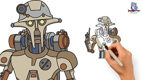 How to Draw Huyang Droid from Ahsoka Star Wars - Step by Step