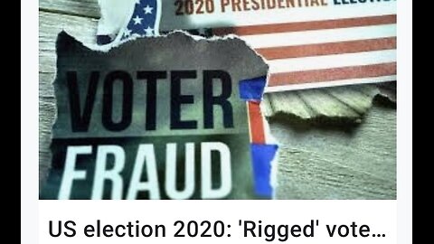 FLASHBACK 2020 - ELECTION FRAUD - HERE IS THE EVIDENCE!