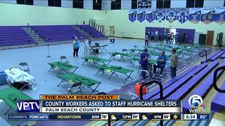 Palm Beach County to ask employees to staff hurricane shelters