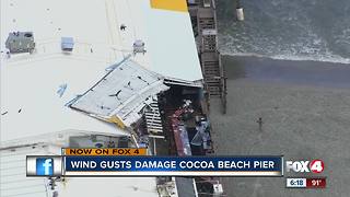 Strong winds rip off roof