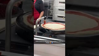 HOW COSTCO MAKES THEIR PIZZA #costco #texas #shorts