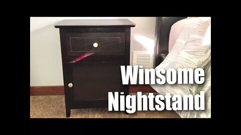 Winsome Wood Beechwood Espresso End/Accent Nightstand Table assembly and review