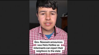 Pelosi's attack dog, Gavin Newsom's 'No Hate Hotline' in California To Rat On Friends & Neighbors