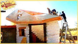 Conical Roof & Expenses $ | Earthbag Construction | Weekly Peek Ep18