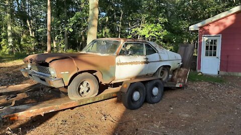 The abandoned Nova is pulled out after 38 years