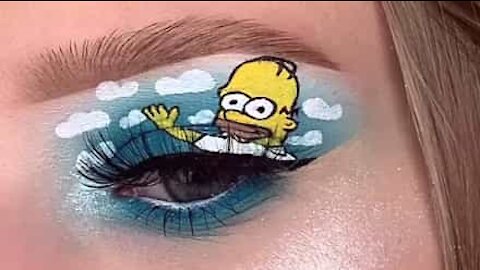 Artista cria maquiagem inspirada nos Simpsons