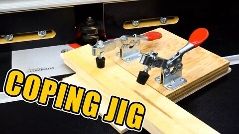 Router Table Coping Sled for Cabinet Door Frame Making
