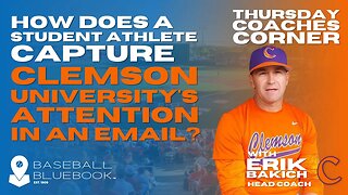Erik Bakich - How does a student athlete capture Clemson University’s attention in an email?