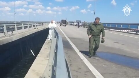 GraphicWar18+🔥More Video - Kerch Bridge Hit Again 2 Aftermath - Glory to Ukraine Armed Forces(ZSU)