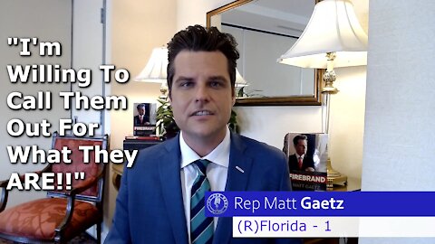 Matt Gaetz on RBG - His Book - And NOT Fearing the Left