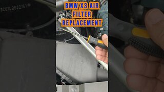 BMW X3 air filter swap