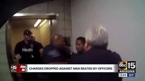 Charges dropped against man punched by Mesa cops