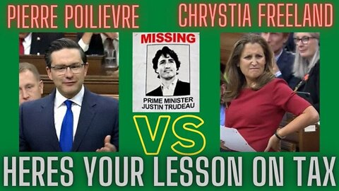 Pierre Poilievre bludgeons Chrystia Freeland today question period, cost of living, tax & inflation.