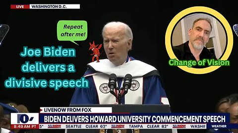 Joe Biden's divisive commencement address at Howard....we know Joe...it's all about race..