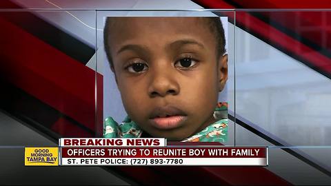 Young boy found alone in St. Petersburg, police search for family