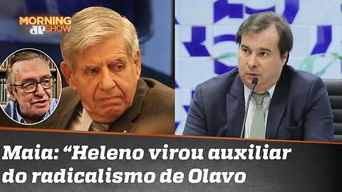 Rodrigo Maia: “Augusto Heleno virou auxiliar do radicalismo do Olavo de Carvalho”