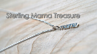 Small Sterling Silver Mama Charm