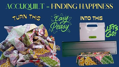 ACCUQUILT GO 2.5" Binding Strips = FINDING HAPPINESS #homesteading #beginnerfriendly #quilting