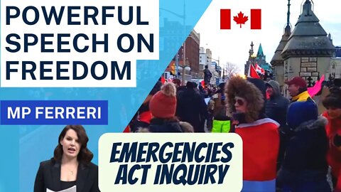 Emergencies Act: Michelle Ferreri Got It Right From the Beginning! (POWERFUL SPEECH)