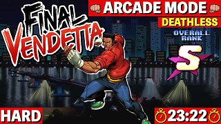 Final Vendetta | Arcade - Hard [Time: 23:22] Deathless S RANK - Duke (Nintendo Switch) 🎮 [Speedrun]
