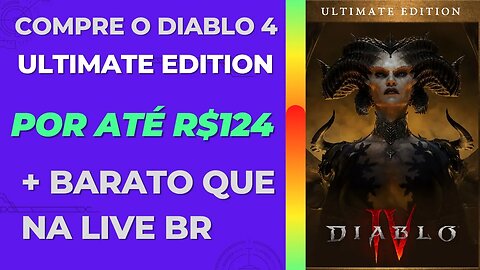 Compre o Diablo 4 Ultimate Edition do Xbox por Até R$124 Mais Barato que na Live BR no Eneba