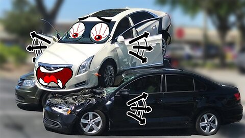 Car Crashes Consecutively by Naughty Doodles in Real Life | Lucky Doodles
