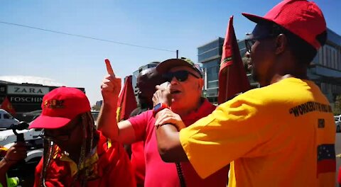 SOUTH AFRICA - Johannesburg - United Front and NUMSA march (X93)
