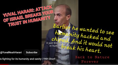 YUVAL HARARI: ATTACK ON ISRAEL BREAKS YOUR HEART, IT IS CRIME AGAINST HUMANITY
